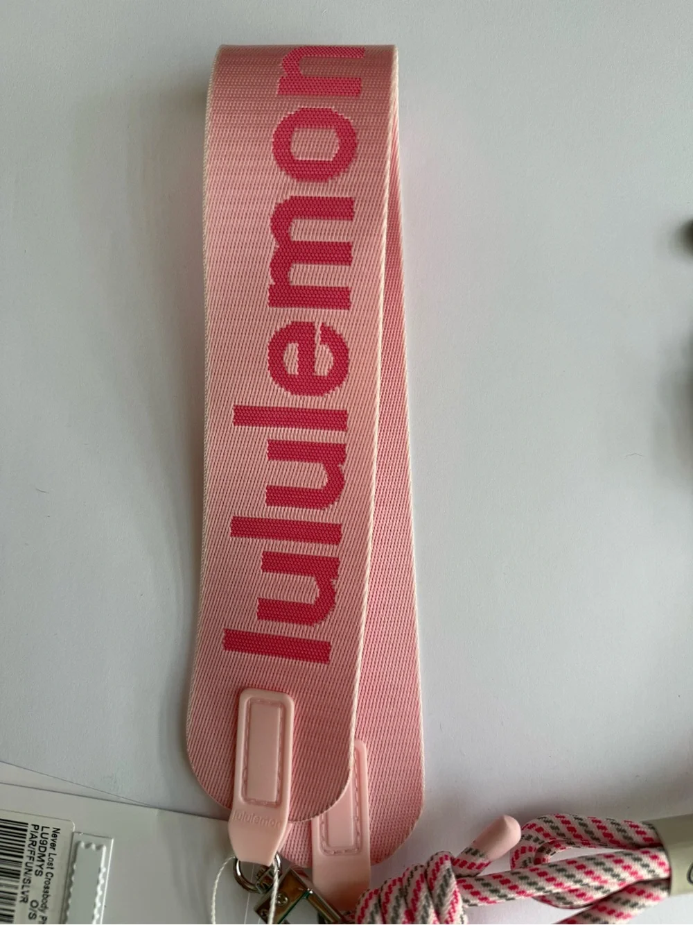 lululemon athletica Pink Never Lost Crossbody Phone Strap with Rope Detail